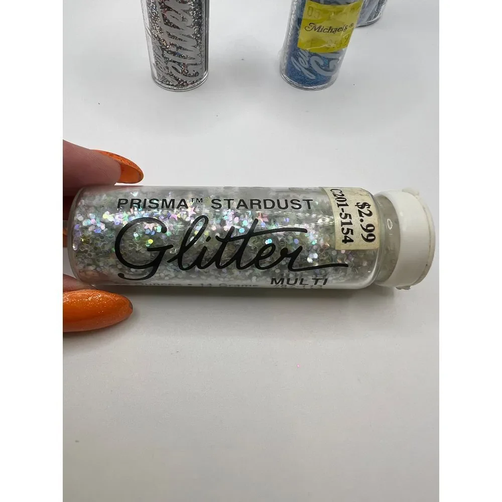 Lot of 5 Gick Crafts Glitter Multi Color, Fine, Prisma Stardust Arts &‎ Crafts